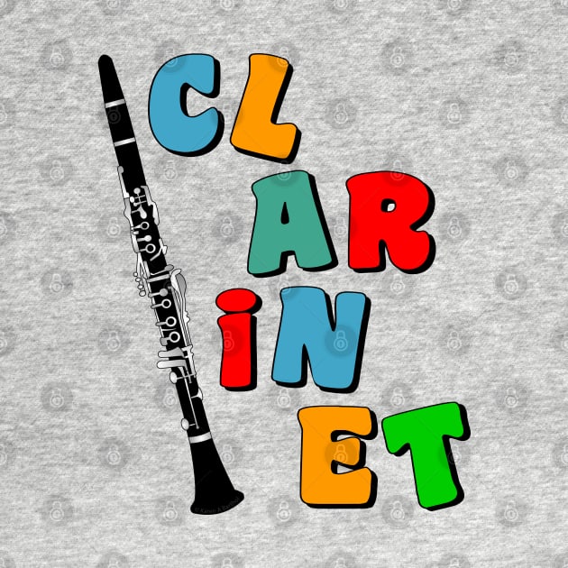 Colorful Clarinet by Barthol Graphics